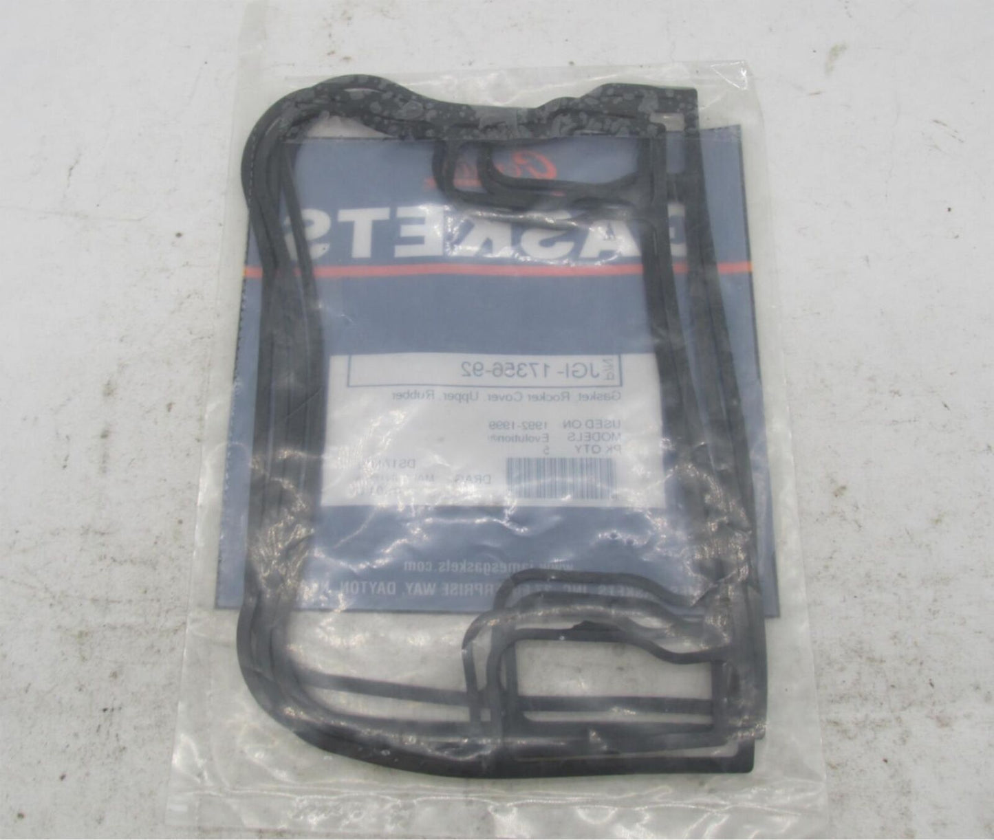 Lot of 4 Harley James Gaskets Rubber Upper Rocker Cover Gaskets JGI-17356-92