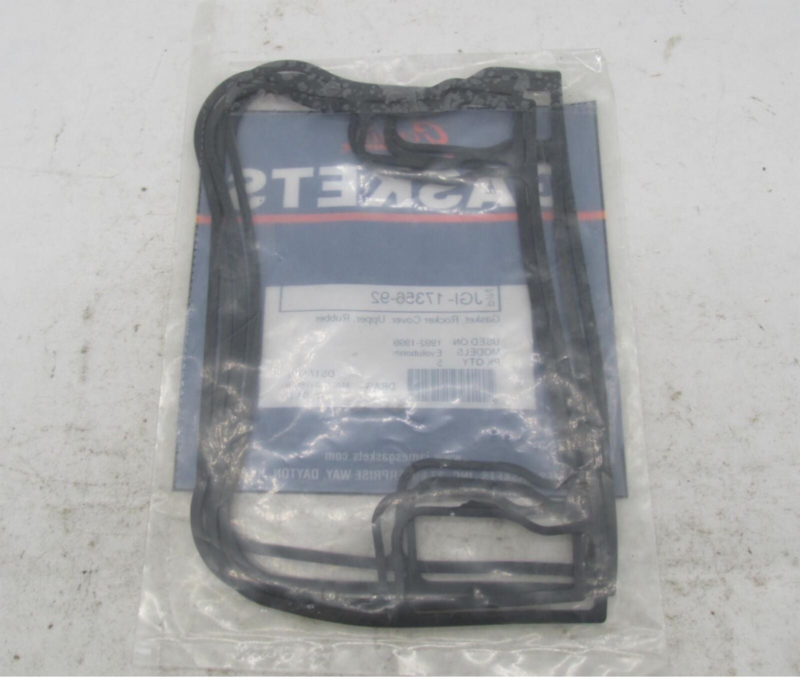 Lot of 4 Harley James Gaskets Rubber Upper Rocker Cover Gaskets JGI-17356-92