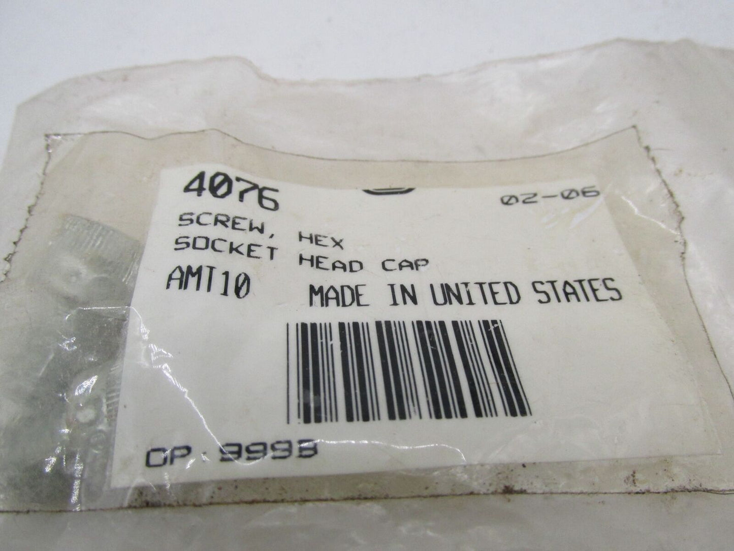 Lot of 2 Harley Davidson Genuine NOS Hex Socket Head Cap Screws 4076