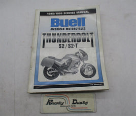 Buell Official Factory 1995 / 1996 S2/ S2-T Thunderbolt Service Manual 99489-96Y