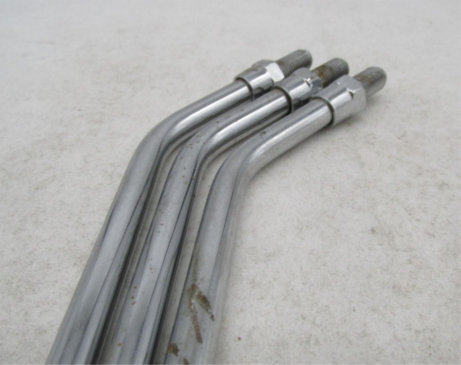 Lot of 3 Harley Davidson Universal Motorcycle  8" Chrome Mirror Stems