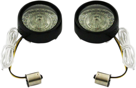 Custom Dynamics Probeam Bullet Bezel Turn Signal Insert Kits PB-BB-AW-1156BS