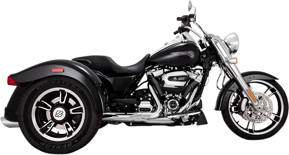 Vance & Hines Twin Slash Slip-On Mufflers Chrome 16796