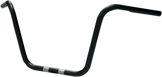 Khrome Werks 1in. Handlebar 12in. Ape (Dimpled and Drilled) - Black 300821