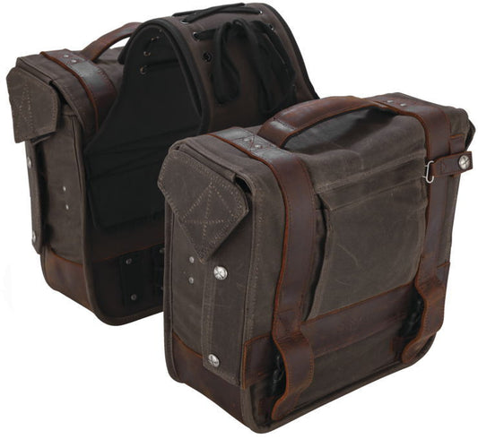 Burly Voyager Throw Over Saddlebags Dark Oak B15-1002D