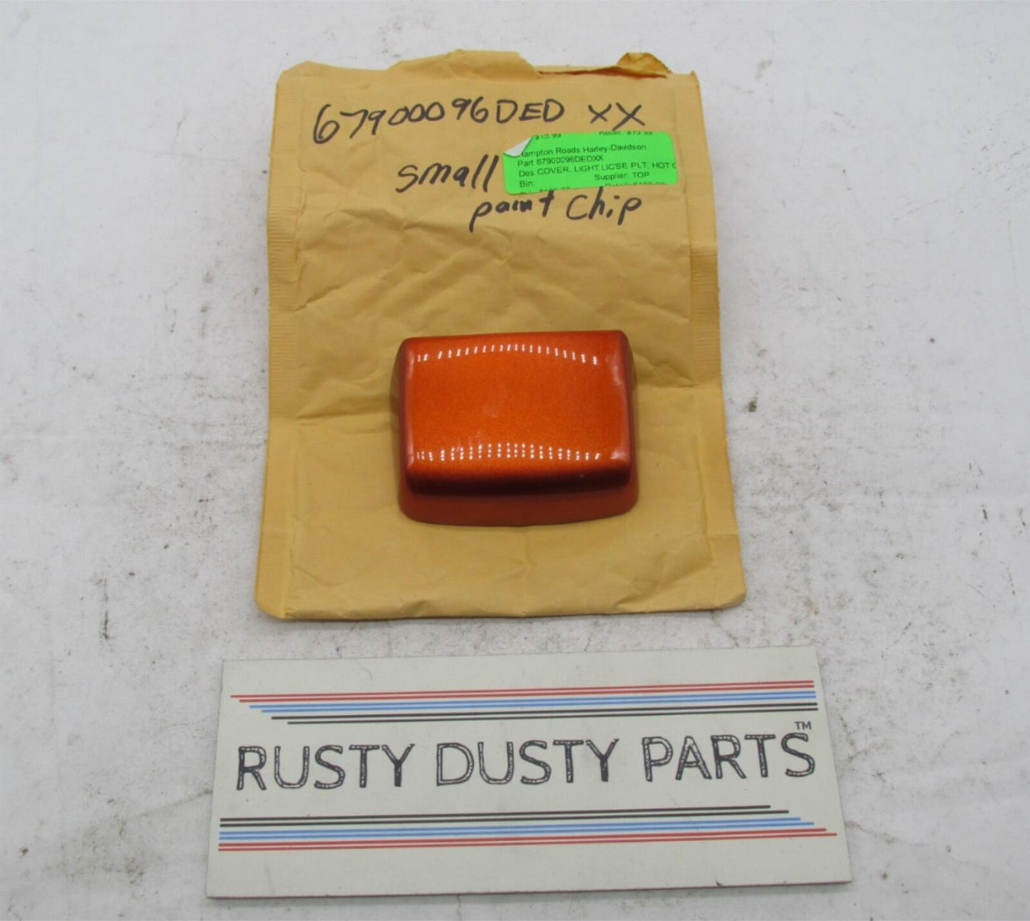 Harley Davidson Genuine Hot Citrus License Plate Cover 67900096DED 60917-09