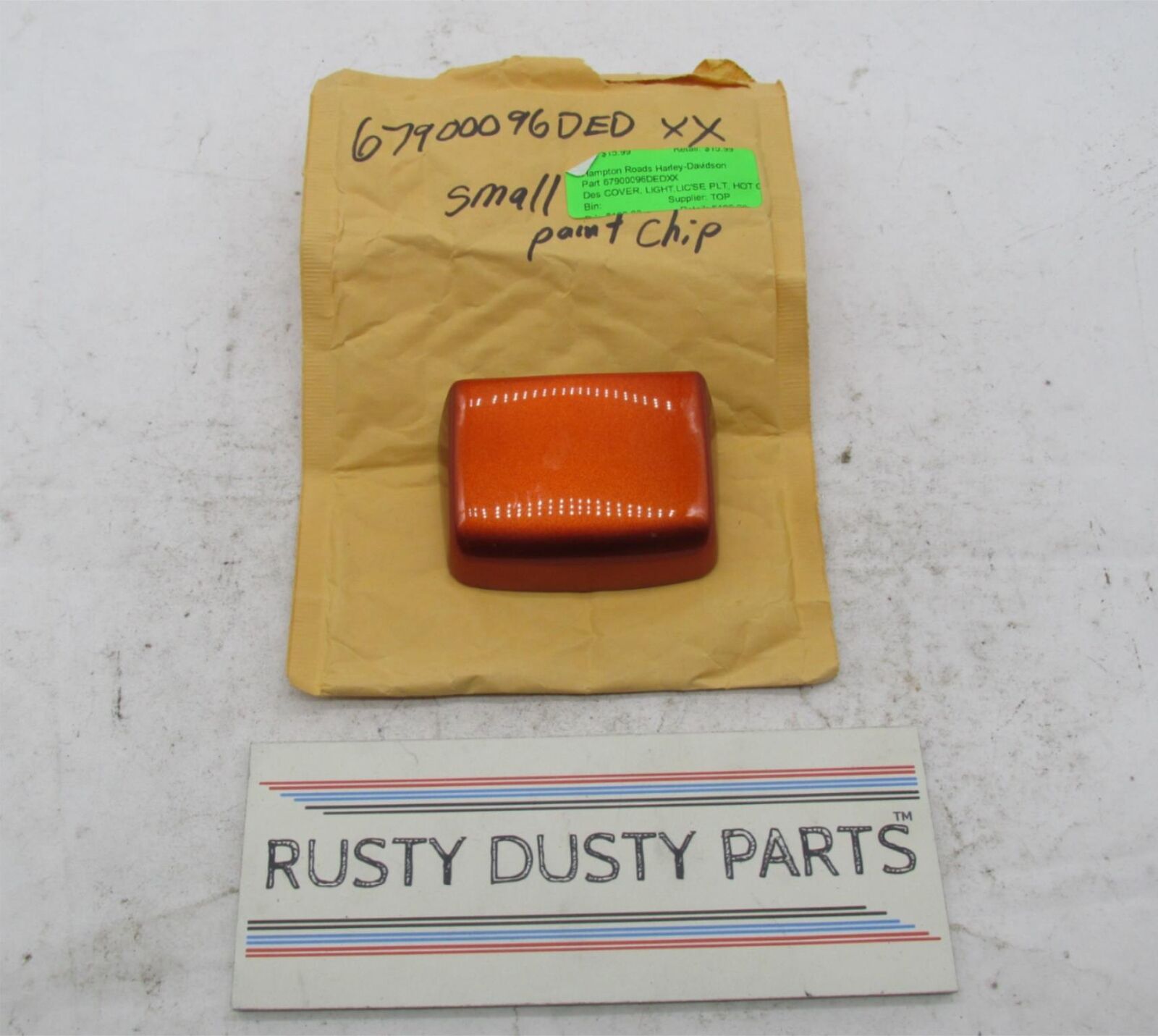 Harley Davidson Genuine Hot Citrus License Plate Cover 67900096DED 60917-09