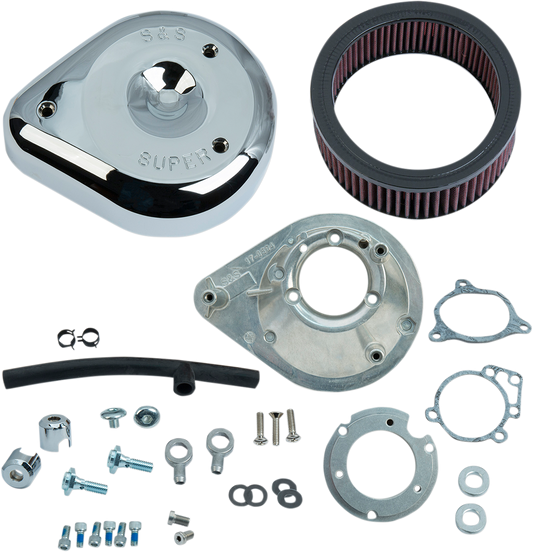 S & S Cycle Teardrop Air Cleaner Kit Chrome 170-0305B