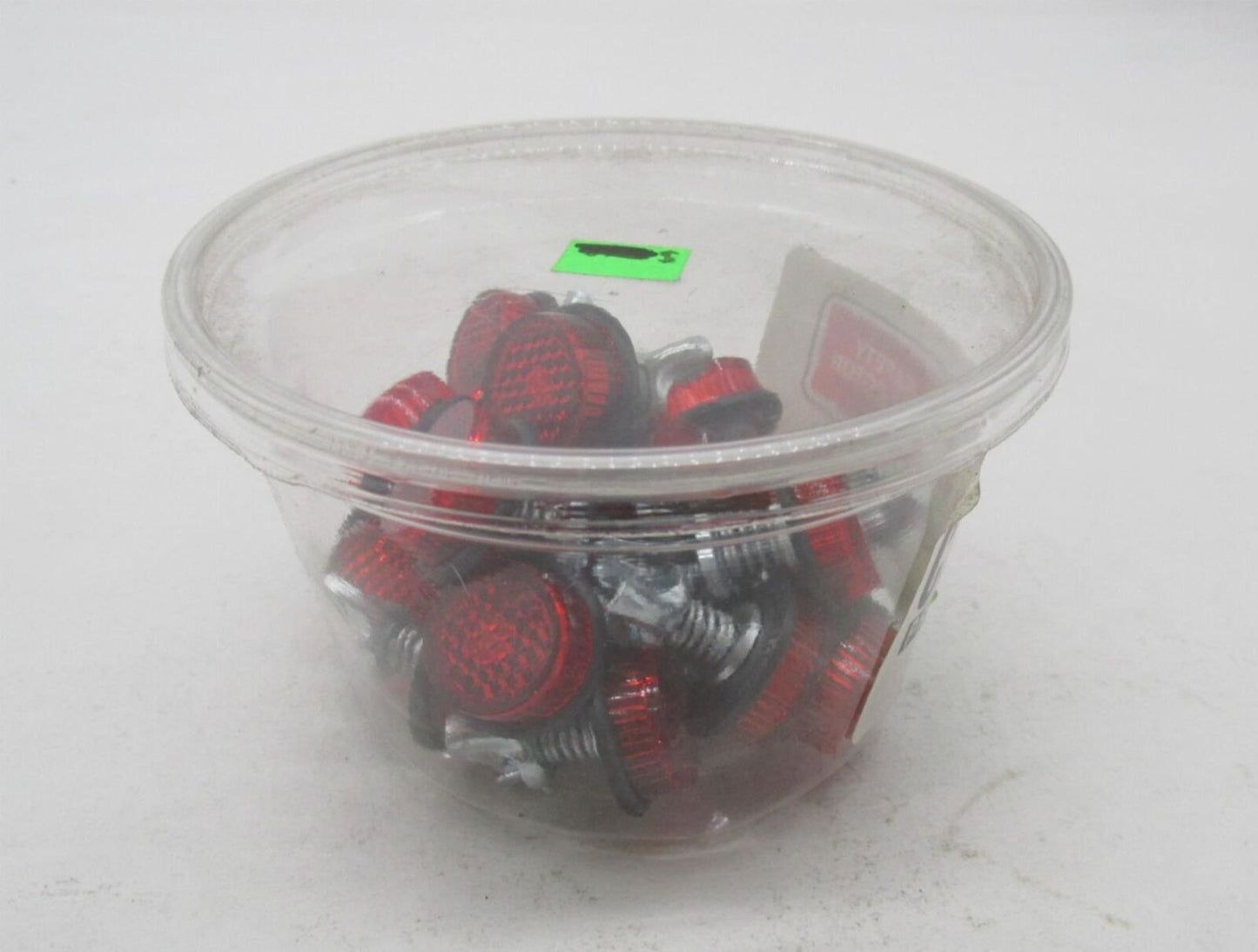 Lot of 21 Chris Products Safety Red Licence Plate Reflectors