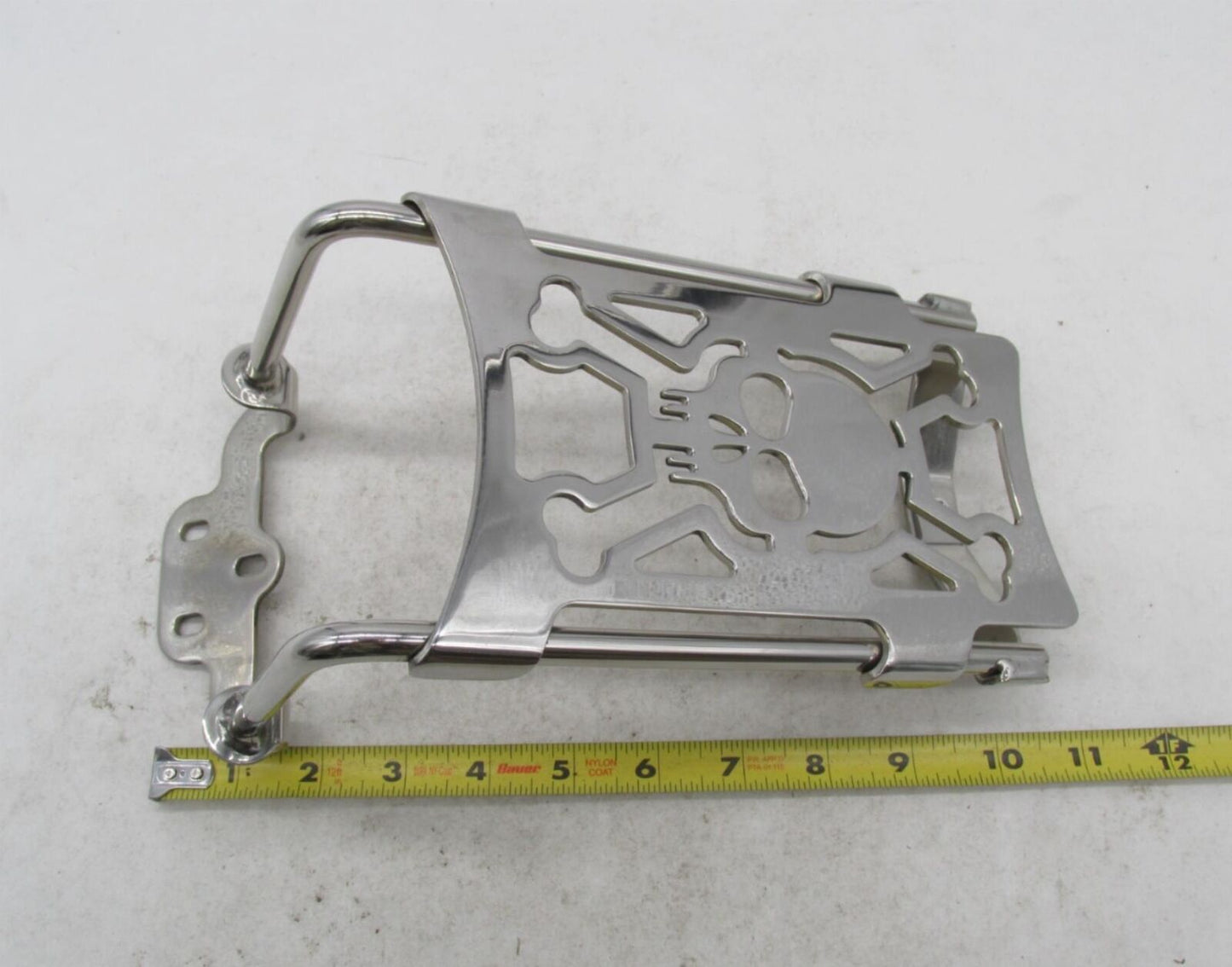 Harley Davidson Chrome 86- 07 Chrome Skull Luggage Rack