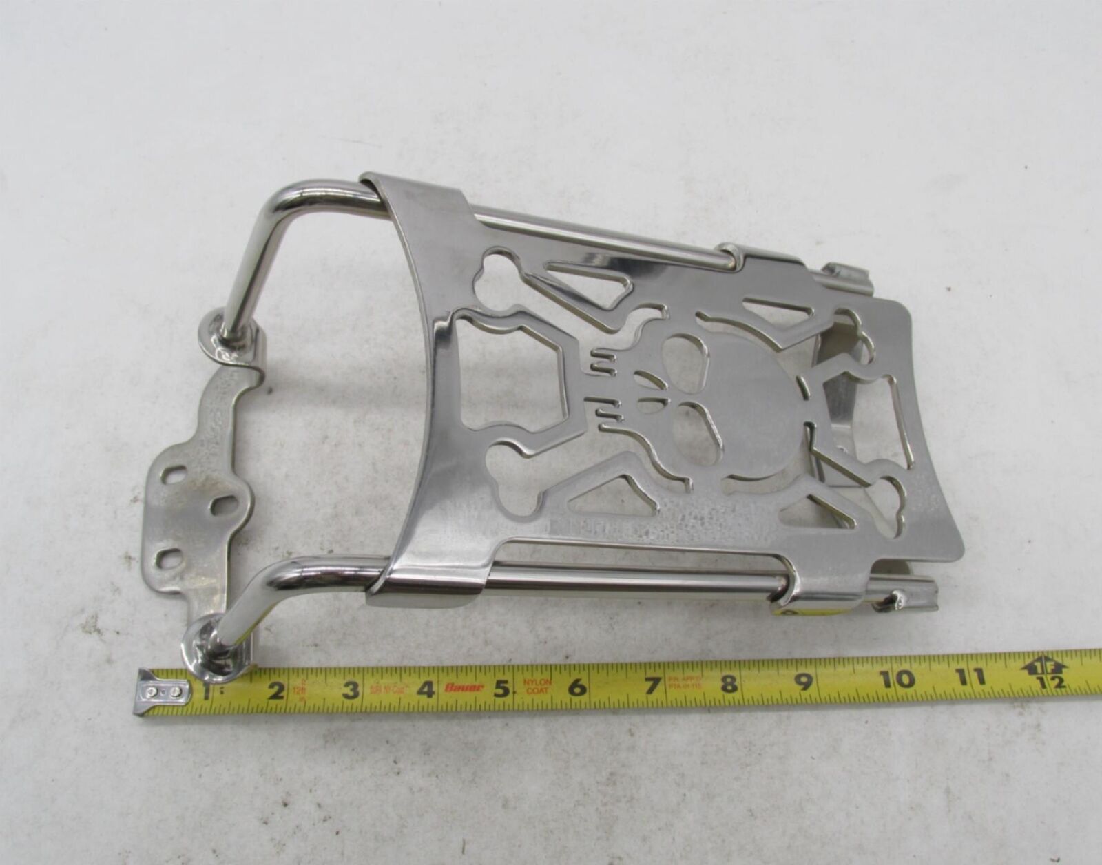 Harley Davidson Chrome 86- 07 Chrome Skull Luggage Rack