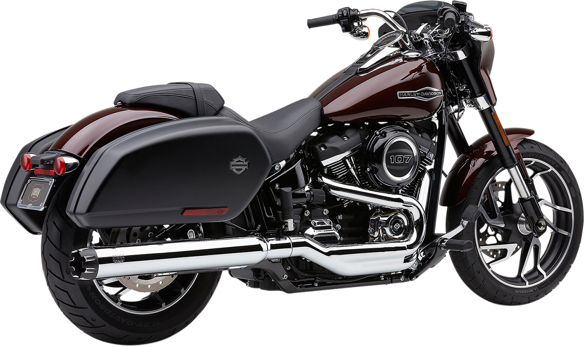 Cobra 4" Slip-On For Sport Glide Chrome Dual Cut 6521