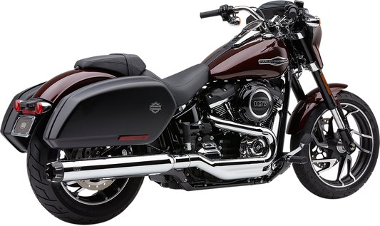 Cobra 4" Slip-On For Sport Glide Chrome Dual Cut 6521