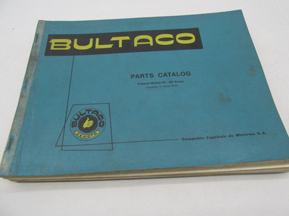 Bultaco Original 5 Speed 80-107 Series Incl. 73 Tiron Parts Catalog List Book