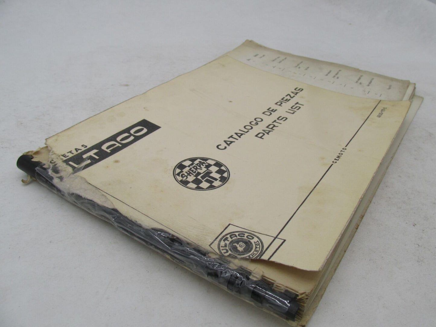 Bultaco Factory 1968 Sherpa T Motorcycle Catalog Parts List Book 49.32-117-2