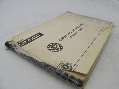 Bultaco Factory 1968 Sherpa T Motorcycle Catalog Parts List Book 49.32-117-2