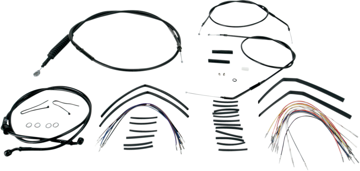 Burly Extended Cable/Brake Line Kit for Burly Ape Handlebars 14in B30-1002