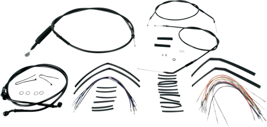Burly Extended Cable/Brake Line Kit for Burly Ape Handlebars 14in B30-1002