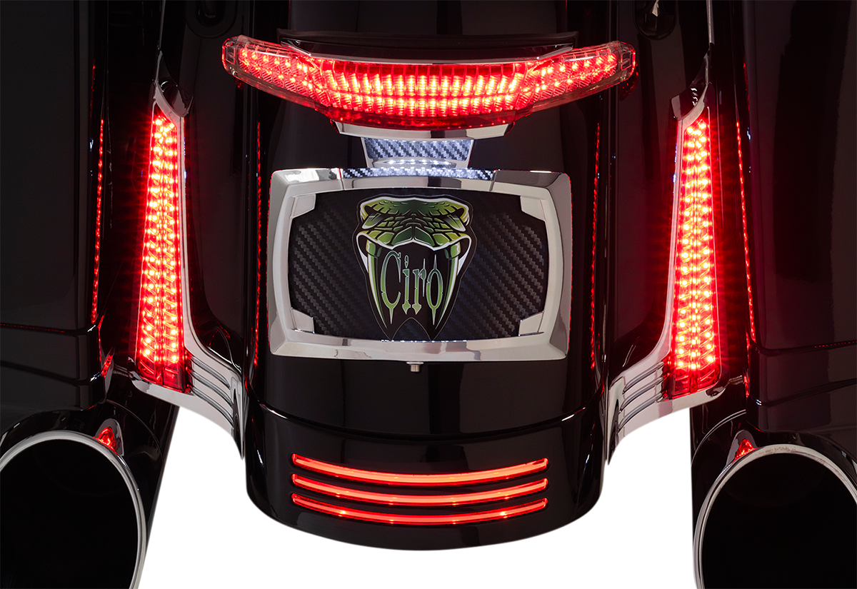 CIRO Filler Panel LED Lights Chrome/Red 40045