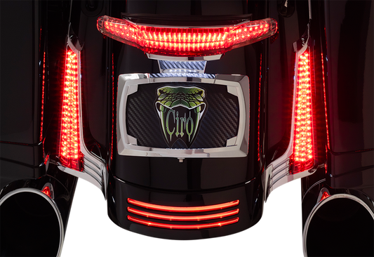 CIRO Filler Panel LED Lights Chrome/Red 40045
