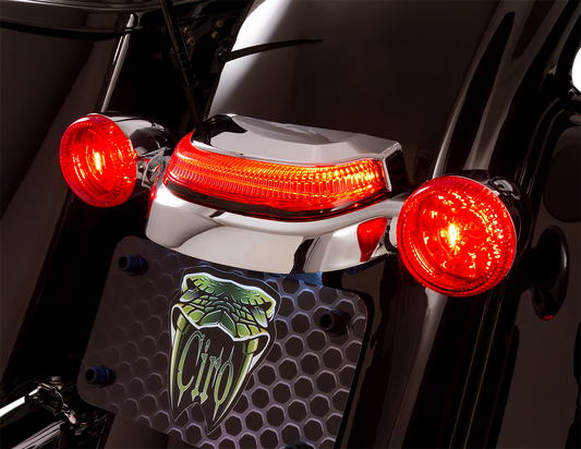 CIRO Crown Taillight with Lightstrike Technology Smoke - Chrome 40153