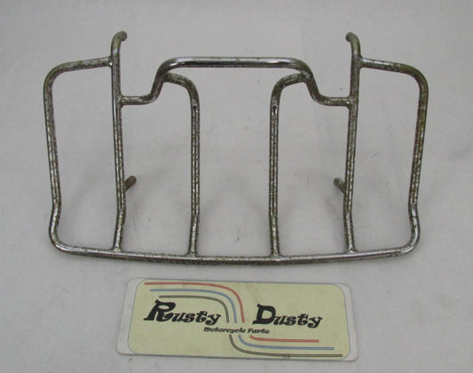 Used Motorcycle Chrome Patina Luggage Rack 22" x 12"