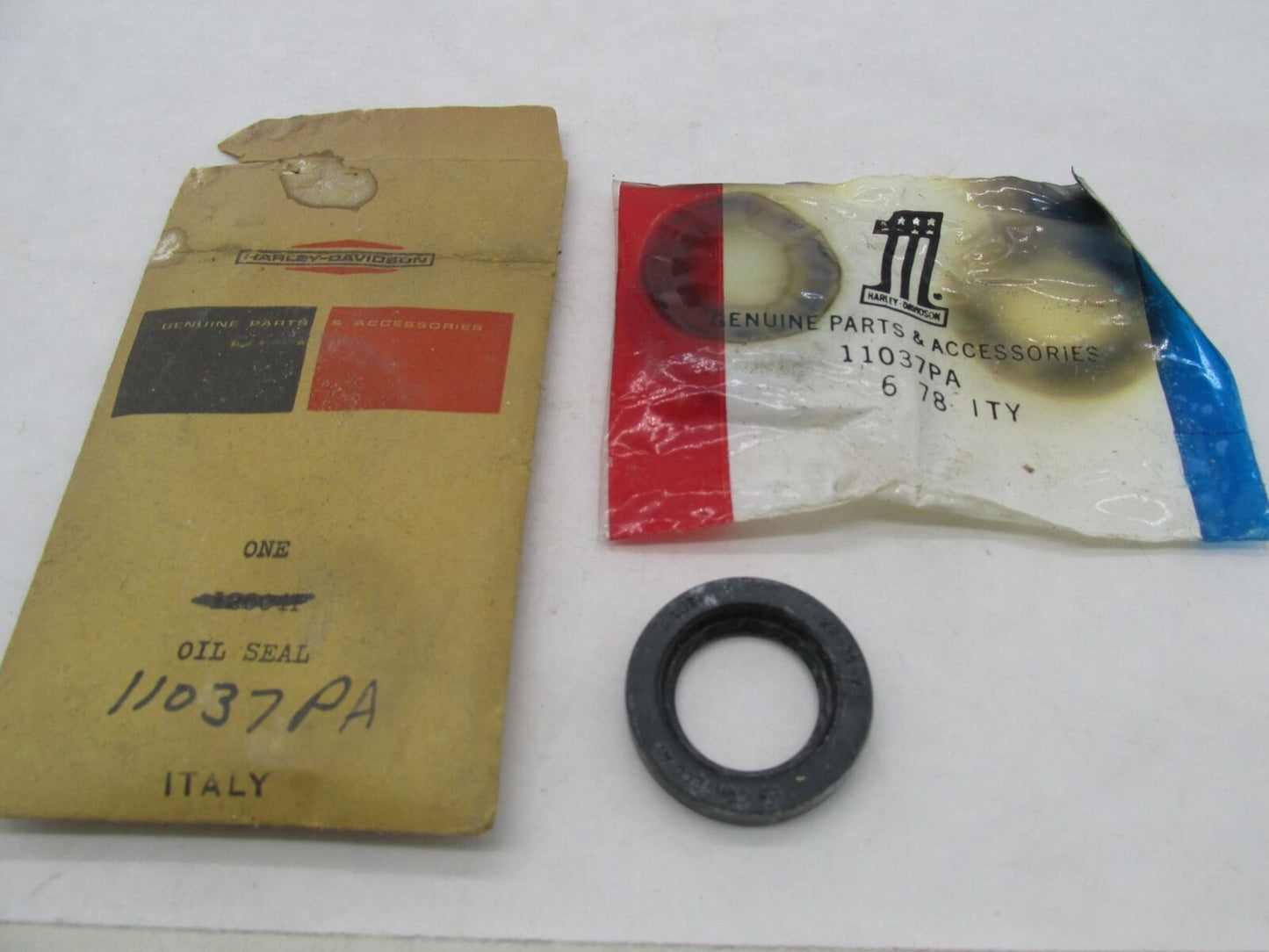 Lot of 2 Harley-Davidson Genuine NOS Aermacchi Power Steering Pump Seals 11037PA