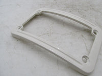 Harley Davidson Curved White License Plate Frame