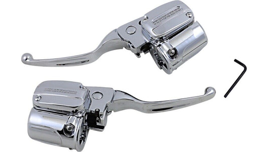Drag Specialties Brake/Hydraulic Clutch Control Kit Chrome 0610-2184