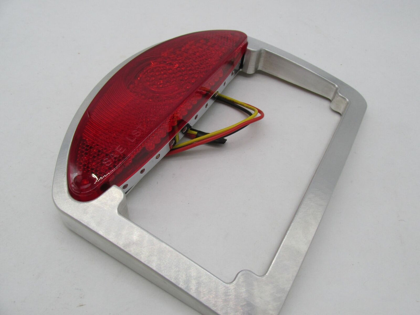Harley Chopper KustomWerkz Machined Taillight License Plate Bracket w/ LED 76199