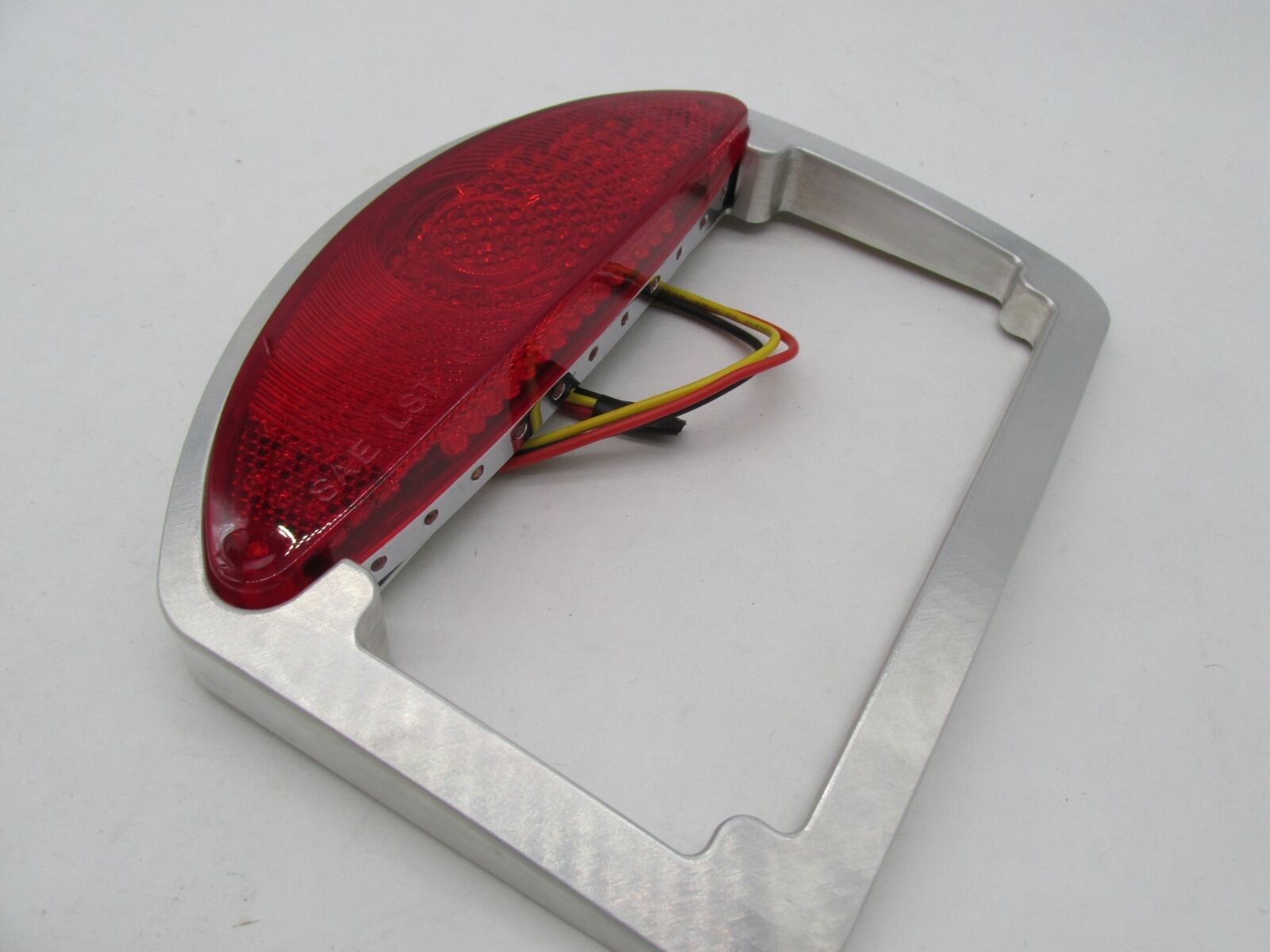 Harley Chopper KustomWerkz Machined Taillight License Plate Bracket w/ LED 76199