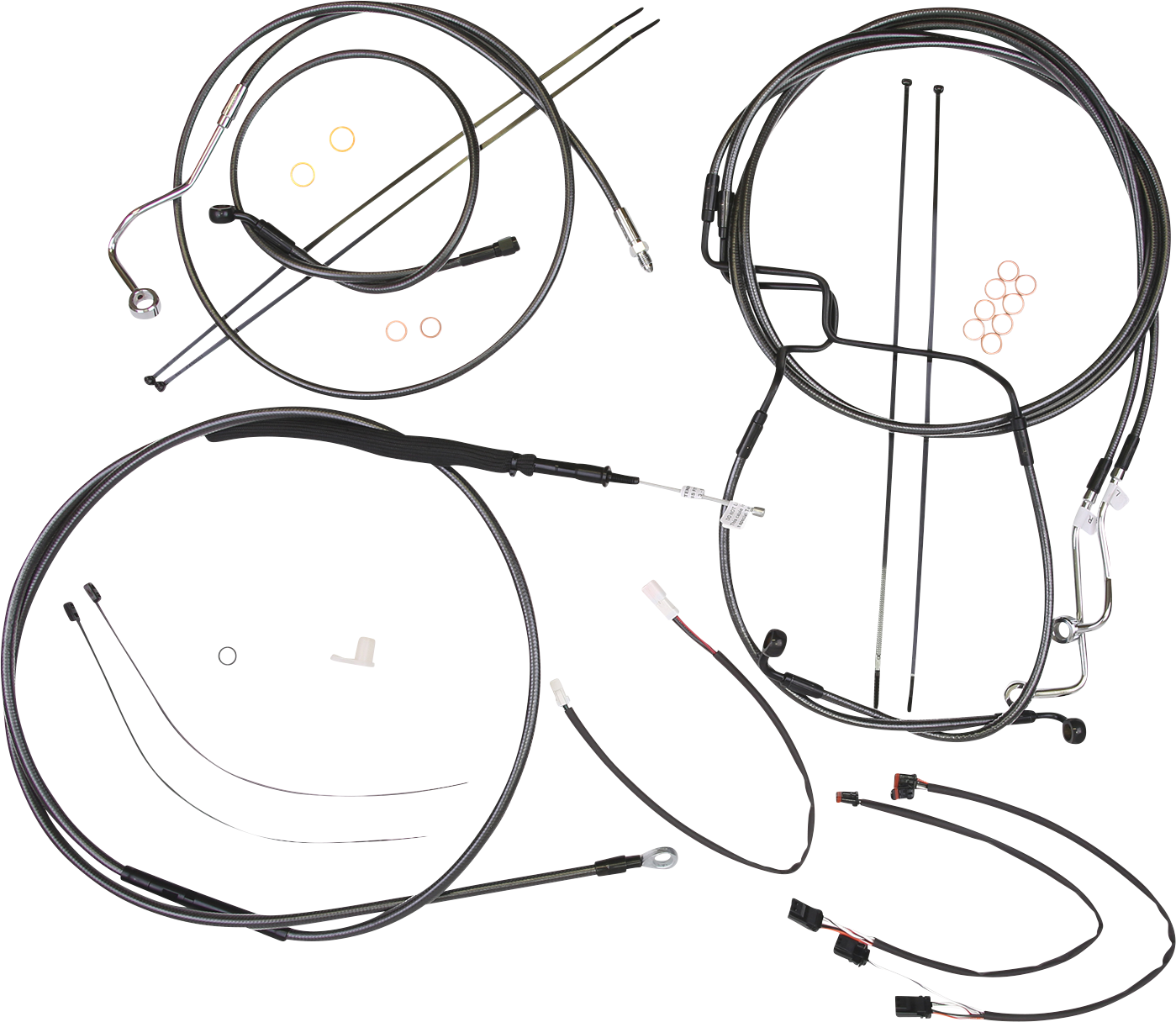 Magnum Black Pearl Designer Handlebar Installation Kit 487972