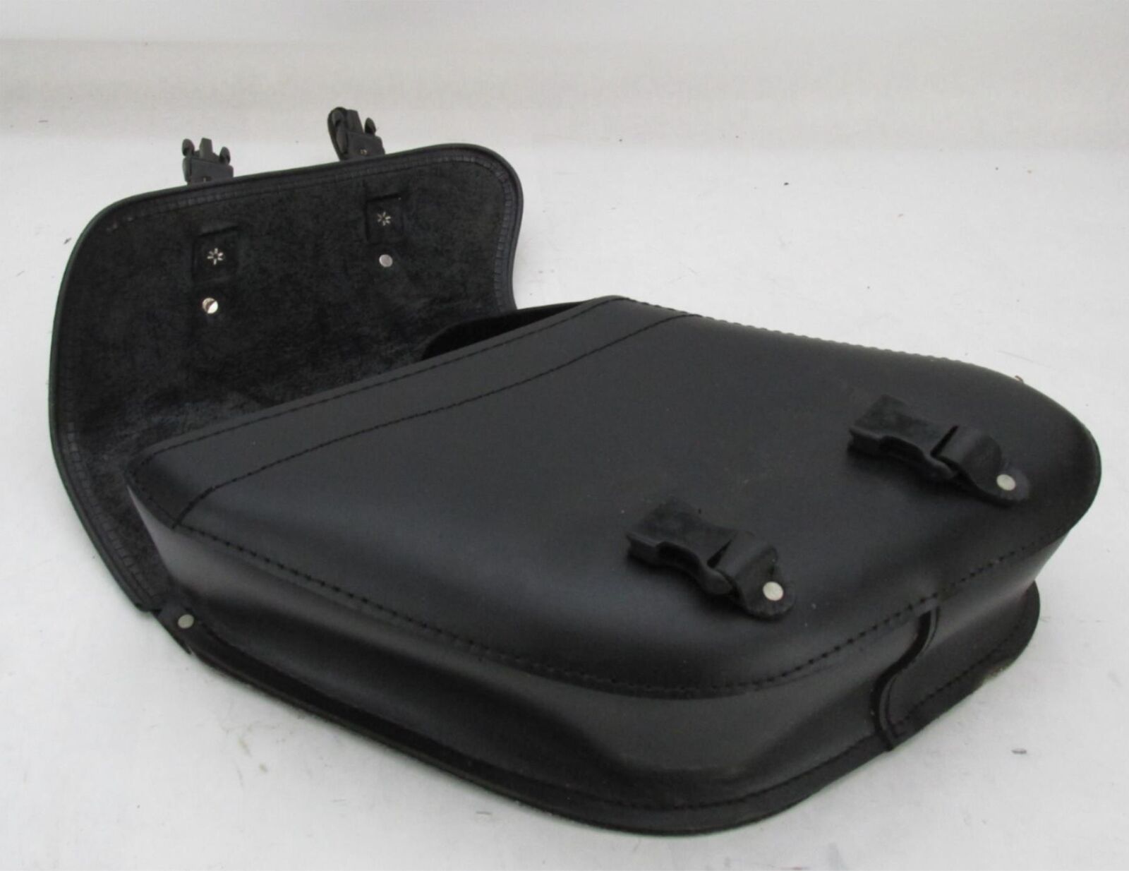 The Leatherworks Harley Davidson Single Left Side Saddlebag with Hardware