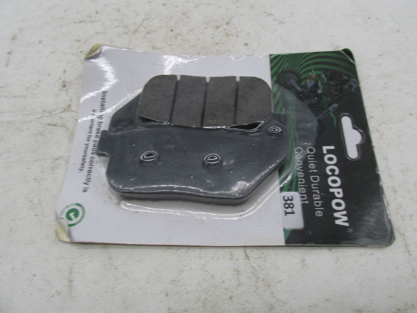 Locopow Motorcycle Brake Pads Quiet Durable Convenient 381