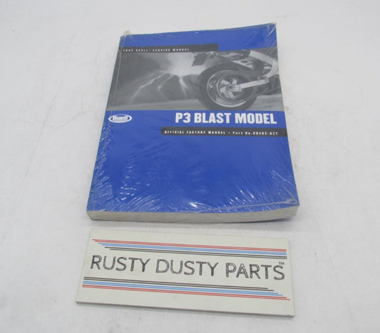 Buell NOS Sealed Official Factory 2002 Blast P3 Service Manual 99492-02Y