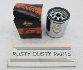 Harley Davidson Genuine NOS Sportster Softail Chrome Oil Filter 63796-77A