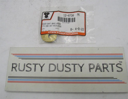 Pack of 10 Harley Davidson V-Twin Rocker Shaft Brass Washers 12-0730 6475