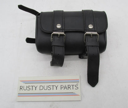 Universal Motorcycle Harley Davidson Synthetic Leather Buckle Fork Pouch 8x5x3"