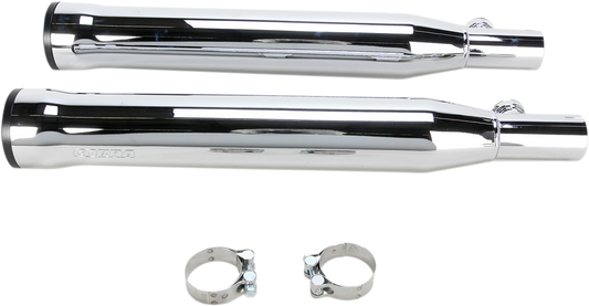 Cobra 3in. Slip-On Muffler with RacePro Tips Chrome 6054