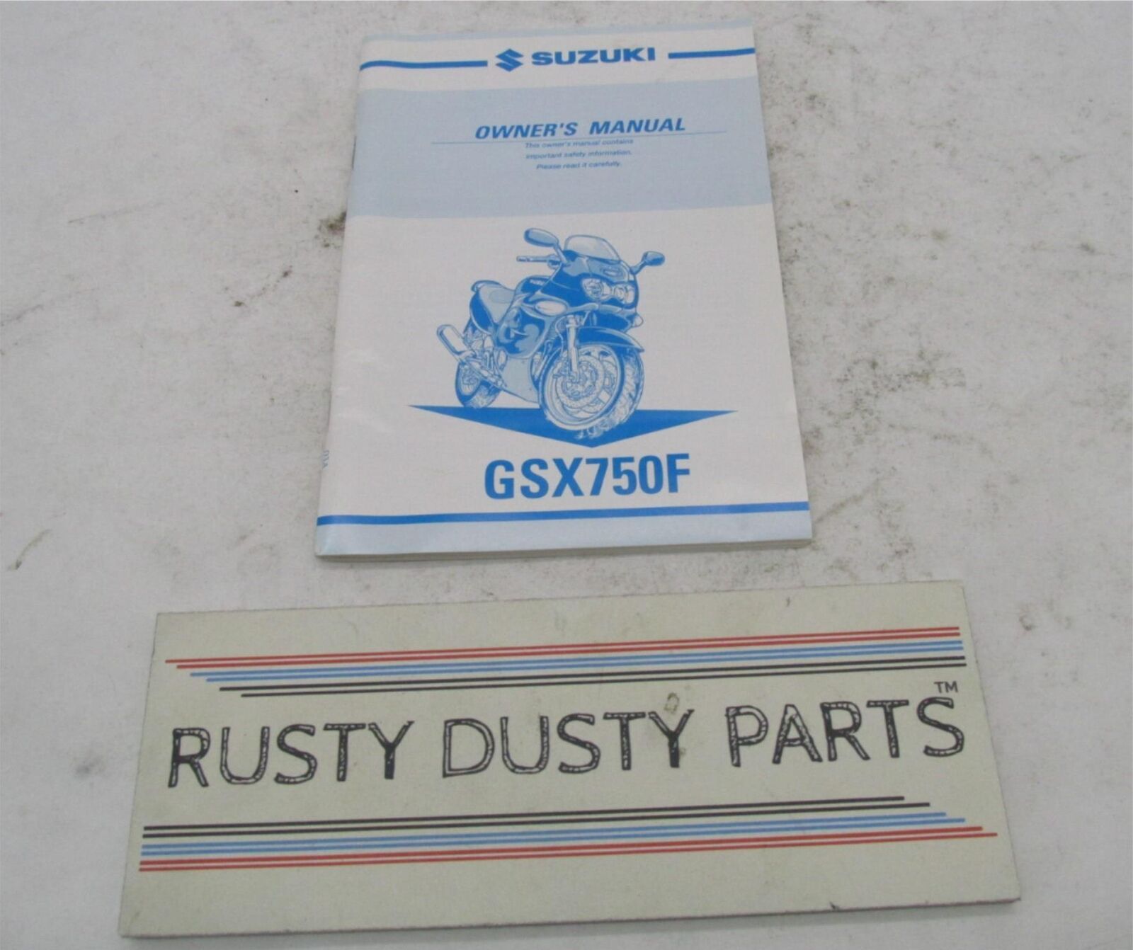 Suzuki Factory GSX750F Owner's Manual Book 99011-20C63-03A
