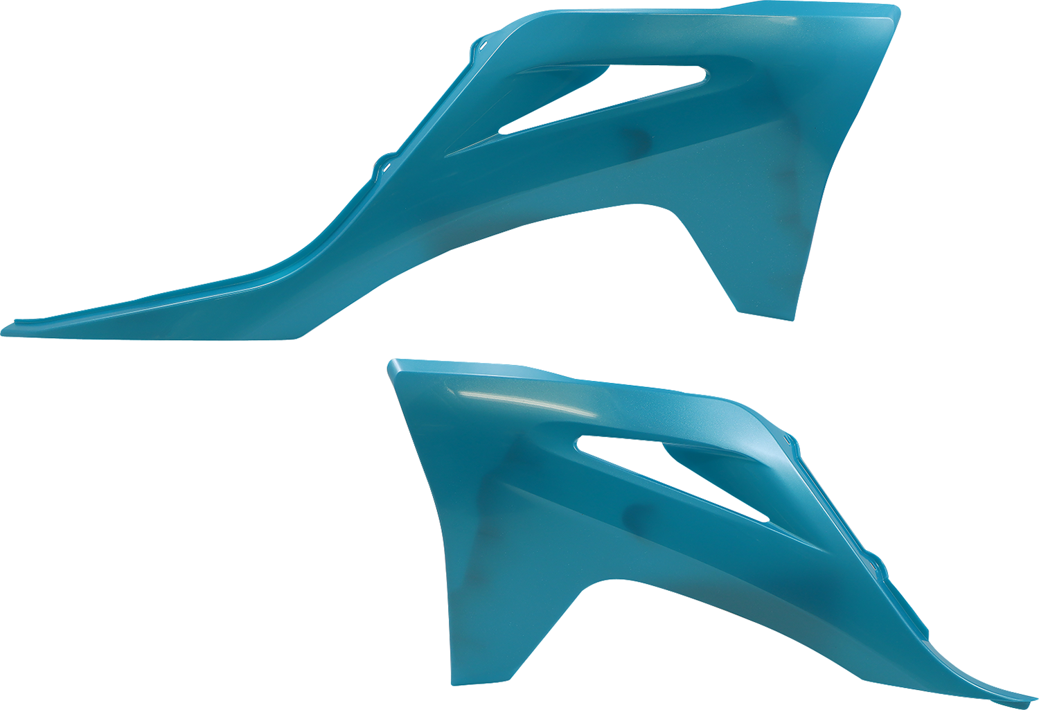 Acerbis Replacement Radiator Shrouds Teal/Metallic 2872737441