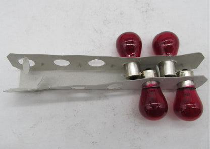 Lot of 4 Candlepower 12V Red Turn Signal Marker Light Bulbs 1156