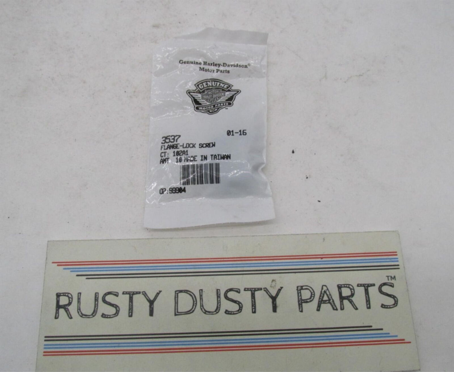 Lot of 5 Harley-Davidson Genuine NOS Flange Lock Screws 3537