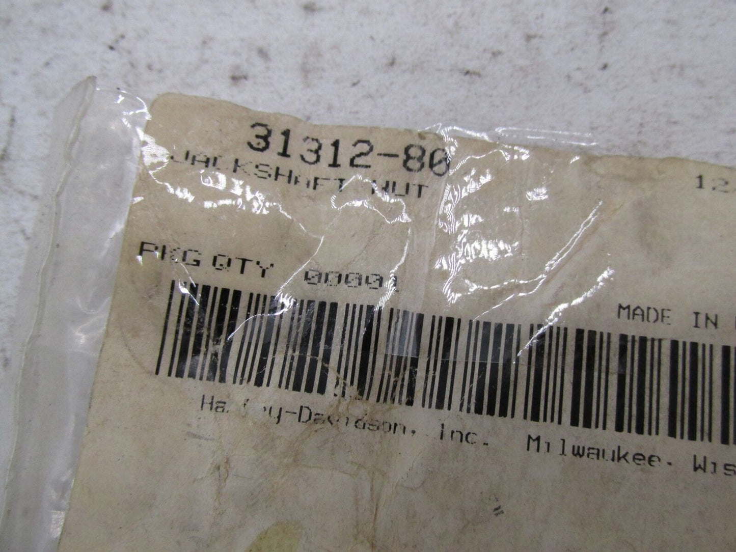 Harley Davidson Genuine NOS Bendix Starter Drive Jackshaft Nut 31312-80