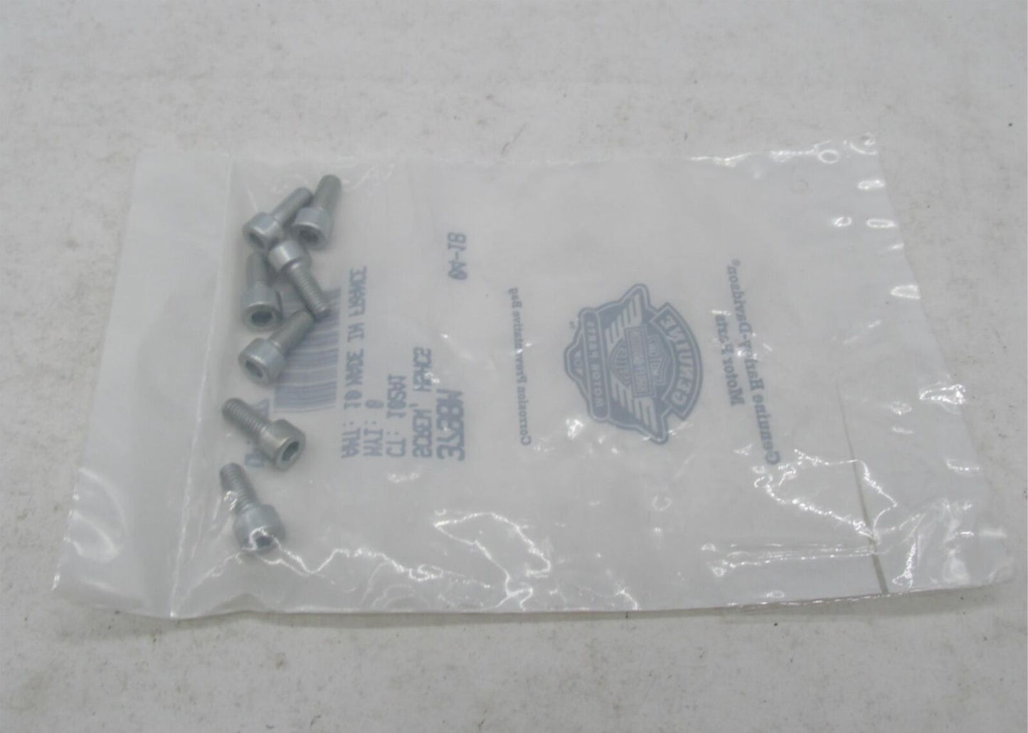 Lot of 7 Harley-Davidson Genuine NOS Hex Socket Head Cap Screws 3798M