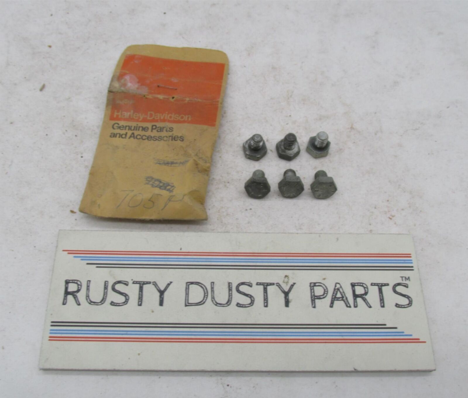 Lot of 6 Harley-Davidson Genuine NOS Aermacchi Transmission Drain Plugs 705P