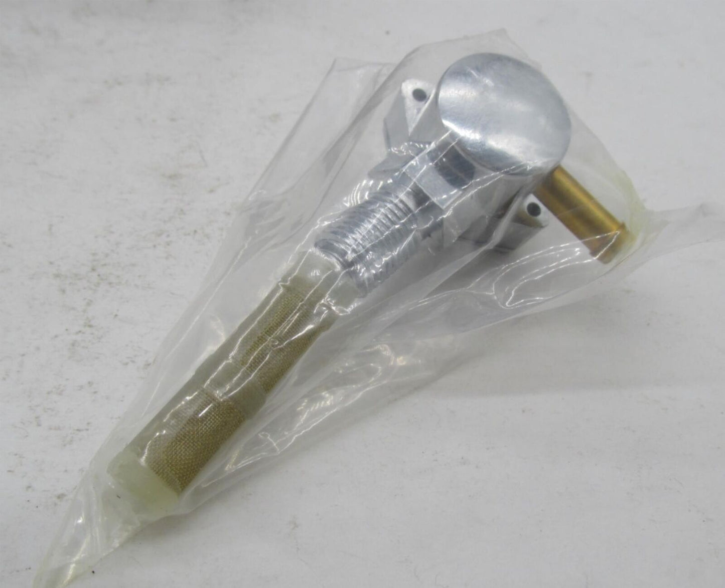 Harley Davidson V-Twin Chrome Petcock with 90 Degrees Outlet 35-0396