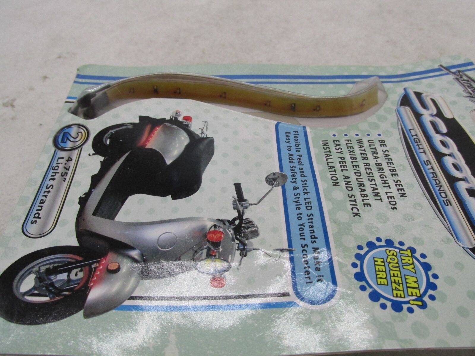 Street FX Scooter Motorcycle LED White Mini Light Strands Strips