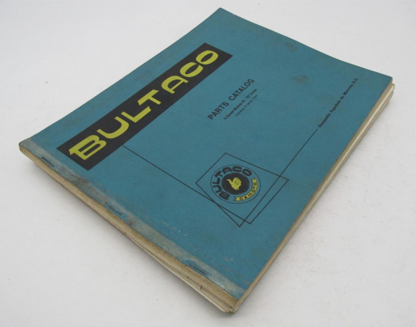 Bultaco Original 5 Speed 80-107 Series Incl. 73 Tiron Parts Catalog List Book