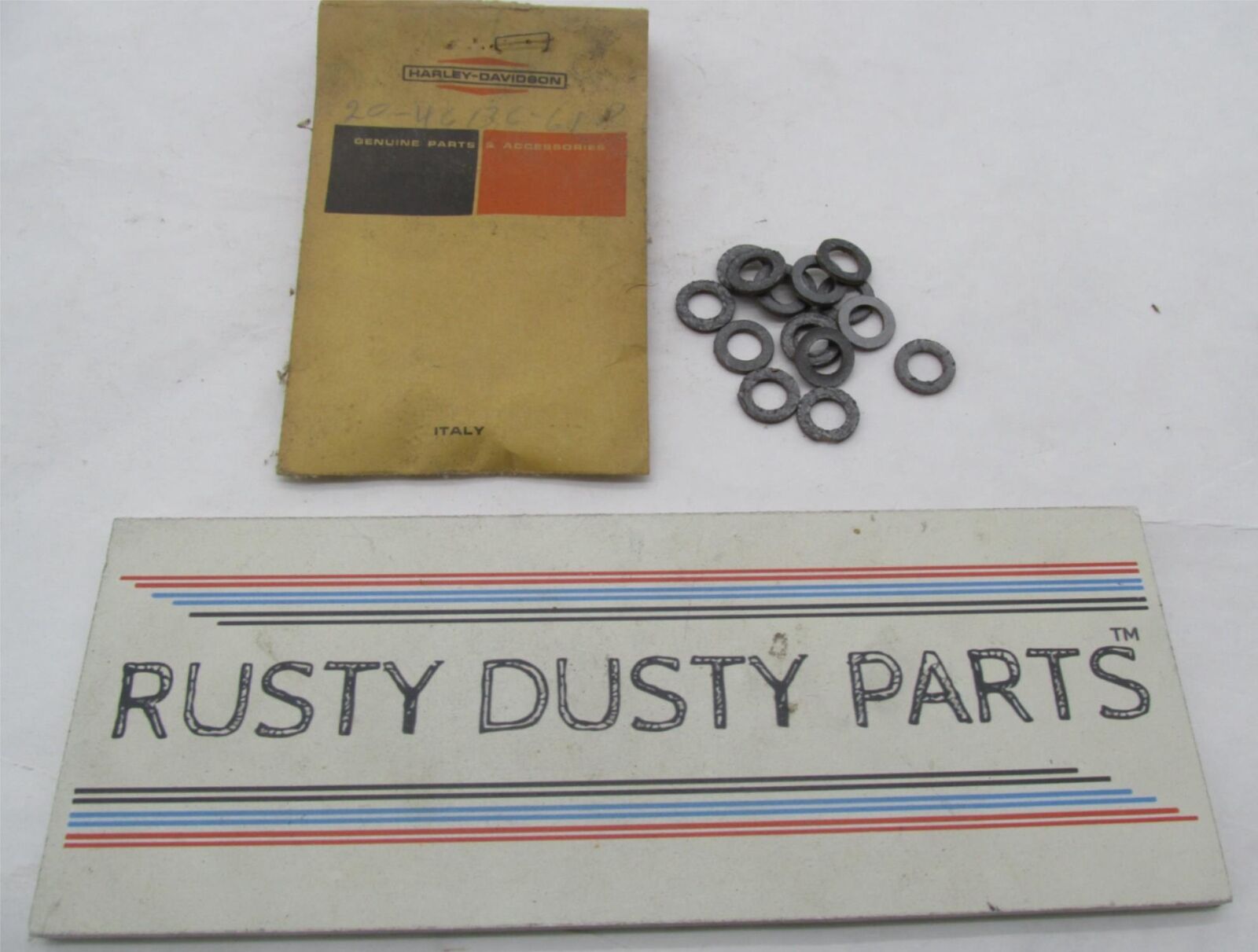 Lot of 16 Harley Genuine NOS Aermacchi Fork Damper Screw Washers 46136-61P